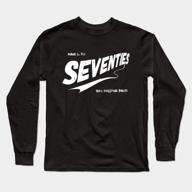 born in the seventies Long Sleeve T-Shirt by Kingrocker Clothing